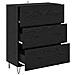 Credenza con cassetto Rovere Nero 69,5 x 34 x 90 cm - Foto miniatura 5