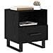 Armadio da Notte 2 pcs Rovere nero 40 x 35 x 47,5 cm - Foto miniatura 3