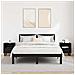 Armadio da Notte 2 pcs Rovere nero 40 x 35 x 47,5 cm - Foto miniatura 4