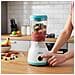 Mini-frullatore 500ml 300w Multifunzione Con Lame Inox, Bianco / Blu - Foto miniatura 2