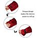 Coperta Indossabile Oversize Con Maniche E Tasca, Chiusura Regolabile A Strappo 150x180cm Red - Foto miniatura 4