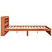 Struttura del letto 2 pcs Marrone cerato Legno di Pino Massello - Foto miniatura 7