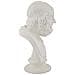 Scultura Saggio Busto Di Filosofo Classico In Resina Bianca - Foto miniatura 2