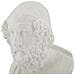 Scultura Saggio Busto Di Filosofo Classico In Resina Bianca - Foto miniatura 3