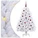 Albero di Natale Artificiale con Rami Pieghevoli Bianco 150 cm - Foto miniatura 1