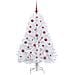 Albero di Natale Artificiale con Rami Pieghevoli Bianco 150 cm - Foto miniatura 3
