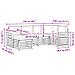 Set divani con cuscino 6 pcs Grigio Naturale e Chiaro - Foto miniatura 7