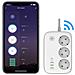 Ciabatta Multipresa Smart Wi-fi, 3 Prese Eu + 4 Usb Qc /pd, Controllo Da Smatphone App Dedicata - Multipresa Intelligente Con Timer E Controllo Individuale, Compatibile Con Alexa E Google Home - Foto miniatura 2