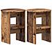 Mobile laterale 2 pcs Legno vecchio Ø40 x 50 cm - Foto miniatura 1
