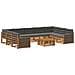 Set di divani da esterno 10 pcs Naturale e Antracite - Foto miniatura 1