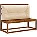 Cuscino per schienale di pallet VIANEN 100% Poliestere Crema - Foto miniatura 2
