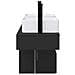 Set di Armadi da Bagno 3 pz Nero 53 x 35 x 39 cm - Foto miniatura 6