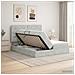 Letto con Contenitore Grigio Chiaro 180 x 200 cm Velluto - Foto miniatura 2