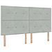 Letto con Contenitore Grigio Chiaro 180 x 200 cm Velluto - Foto miniatura 4