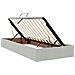 Letto con Contenitore Grigio Chiaro 180 x 200 cm Velluto - Foto miniatura 5