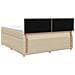 Letto box spring con materasso Crema 140 x 190 cm Tessuto - Foto miniatura 5