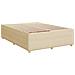 Letto box spring con materasso Crema 140 x 190 cm Tessuto - Foto miniatura 9