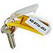 scatola 6 portachiavi key clip giallo durable - Foto miniatura 2