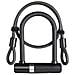 Lucchetto U-lock Mini U- 14x150mm Con Cavo 8mmx100cm Nero - Foto miniatura 1
