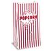 Unique - 10 Sacchetti In Carta Popcorn Righe Bianche E Rosse - Foto miniatura 1