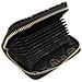 Porta Carte Credito Piccolo Portamonete Biglietti Da Visita In Pvc Con Zip Nero - Foto miniatura 3