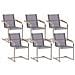 Set Di 6 Sedie Da Giardino Grigie Cosoleto - Foto miniatura 8