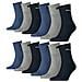 Adulto Calzini Da Sport Breve Crew 3p - Blu Marino / grigio / nightshadow Blue (532), 43/46 - Foto miniatura 1