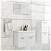 Set Mobili da Bagno Bianco in Legno Multistrato - Foto miniatura 1
