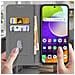 Custodia Per Samsung A52 Con Portacarte E Funzione Supporto Grigia - Foto miniatura 2