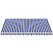 Tessuto di Ricambio per Tenda da Sole Blu e Bianco 4,5x3,5 m - Foto miniatura 2