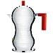 Caffettiera espresso pulcina rosso 3 tazza alluminio - Foto miniatura 1