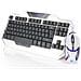 EKM811WHUSIU, Cablato, USB, Nero, Bianco, Ottico, PC / server, Giocare - Foto miniatura 1