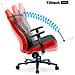 Sedia Gaming X-gamer 2.0 in Tessuto Colore Rosso - Foto miniatura 4