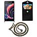 Catena Di Telefoni Cellulari Compatibile Con Htc Desire 10 Lifestyle / Desire 825 In Rainbow - Coperchio Protettivo In Silicone Con Anelli D'argento, Cinturino In Corda E Custodia Staccabile - Foto miniatura 6