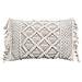 Cuscino Decorativo Con Frange Macrame, 30 X 50 Cm, Beige - Foto miniatura 1