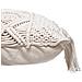 Cuscino Decorativo Con Frange Macrame, 30 X 50 Cm, Beige - Foto miniatura 5