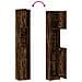 Armadietto Bagno Rovere Fumo 32x25,5x190 cm Legno Multistrato - Foto miniatura 2