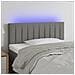 Testiera A Led Grigio Scuro 80x5x78/88 Cm In Tessuto - Foto miniatura 1