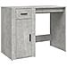 Scrivania Grigio Cemento 100x49x75 Cm In Legno Multistrato - Foto miniatura 1