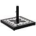 Base per Ombrellone Nero e Bianco Quadrata 12 kg - Foto miniatura 1