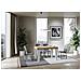 Tavolo Allungabile 90x130/234 Cm Spimbo Mix Piano Bianco Frassino - Gambe Noce - Quercia Natura /bianco Frassino - Foto miniatura 4