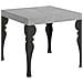 Tavolo Allungabile 90x90/246 Cm Paxon Telaio Antracite - Cemento - Foto miniatura 5