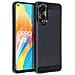 Custodia B-case Tpu Silicone Cover Case Per Oppo A78 4g Carbon Metal Black - Foto miniatura 1