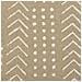 Set Di 2 Cuscini Senecio Cotone 45 X 45 Cm Beige Trama Geometrica - Foto miniatura 3