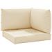 Cuscini Per Pallet 3 Pz Beige In Tessuto Oxford - Foto miniatura 2