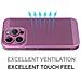 Breezy Custodia Back Cover Shell Rigida Antiscivolo Traforata Per Apple Iphone 7 8 Se 2020 2022 Purple - Foto miniatura 2