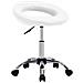 Lusso Casadino -  Sedia Da Lavoro Con Ruote Bianca In Similpelle - Foto miniatura 2