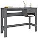 Scrivania Hamar Grigio Scuro 110x40x75 Cm In Legno Di Pino - Foto miniatura 3