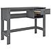 Scrivania Hamar Grigio Scuro 110x40x75 Cm In Legno Di Pino - Foto miniatura 6