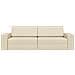 Divano Letto 2-in-1 Panna 245x150x60.5 cm Tessuto - Foto miniatura 5